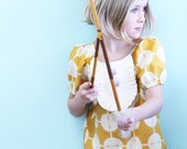 Native Princess mustard drop waist ruffle dress