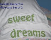 Personalized pillowcase set of two. I love you, mr and mrs, big sis lil sis. For dorm, camp or bedroom sweetness.