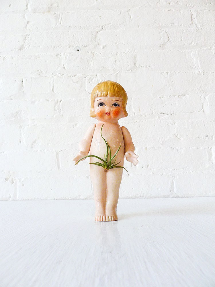 Vintage Doll Air Plant Garden - Little Miss Twiggy Bush