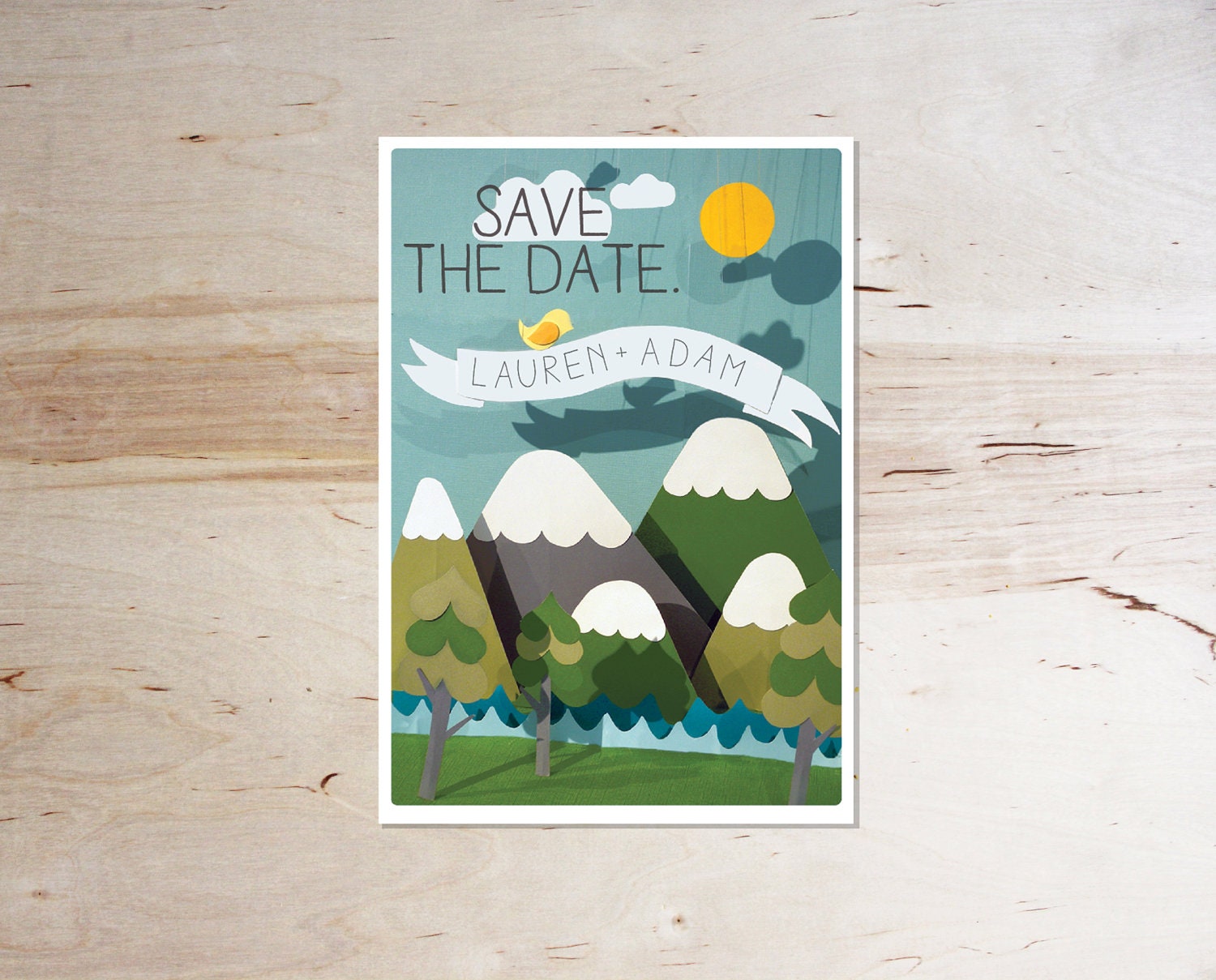Mountain/ Outdoors Save the Date
