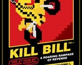 Kill Bill Vol 1 - 8-Bit Game Style Print - 12x16