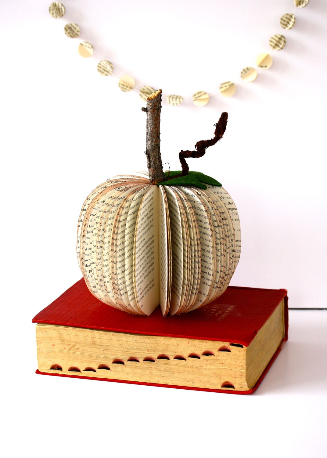 small BOOK PUMPKIN /// made to order