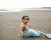 LI'L MERMAID - Mermaid coccon with seashell bra top for babies