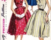 1950s Misses Dress Vintage Sewing Pattern, Rockabilly, I love Lucy , Simplicity 4660 bust 30"