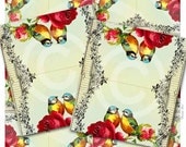Vintage Style Place Cards SUMMER LOVE Digital Collage Sheet for Weddings Engagement Party Tented Escort Cards GalleryCat CS202