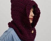 Plum Crocheted Snoodie