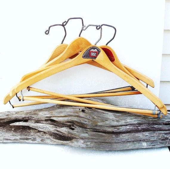 Suit Hanger, Vintage Wooden Hangers, Coat Hangers, Mens Clothing, Closet Organization