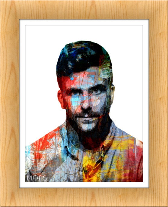 MIRACLE SUN (Anthony Green of Circa Survive) 8x10" Digital Illustration High Gloss Print by MOPS