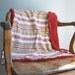 Watermelon Stripe Baby Blanket - OOAK and ready to ship