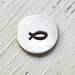 SALE - 6mm Christian Fish Design Stamp on 6mm Square Shank - Metal Design Stamp