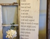 Love is patient, love is kind - 1 Corinthians 13 - lovely wedding gift
