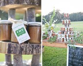 50 Favor Gift Tags and/or Jar Labels - includes custom design