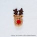 Instant Download - New PDF Crochet Pattern - Reindeer Applique - Text instructions and SYMBOL CHART instructions