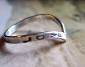 Grace RIng, Personalized in Sterling Silver