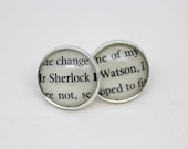 Sherlock Holmes 'Sherlock' & 'Watson' Post / Stud Earrings