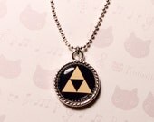 Legend of Zelda Triforce Video Game Cameo Necklace for Everyday Wear