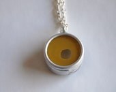 Small Yellow Circle Necklace