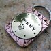 Personalized Hand Stamped Pet ID Tag - Large Pets - Copper and Brass - Aluminum Backer