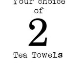 Two Flour Sack Tea Towels