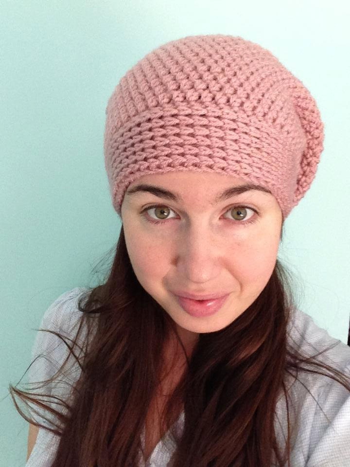 20% off pink adult super slouch hat