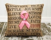 Breast Cancer Hope Pillow Case