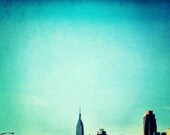 New York Print. Empire State Building. Skyline. NYC. Manhattan. Sky. 5x5