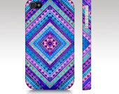 Tribal iPhone case, iphone 4, iphone 5, Aztec colorful geometric diamond triangle design, trendy hipster fashion style, art for your phone