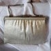 Vintage 1960's Andé Silver Metallic Sparkly Kimono Fabric Purse with Chain Strap and Strong Clasp