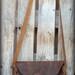 Southwestern Chocolate Brown Handbag with Carved Rose and Celtic Cross Concho