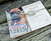 Save the Date: Photograph, Vintage and Rustic Calendar
