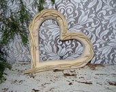Rustic Wood Heart frame Cabin Cottage Decor Wedding Photo props - hensnesttreasures
