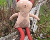 Wool Sweater Cat Upcycled Stuffed Animal Toy