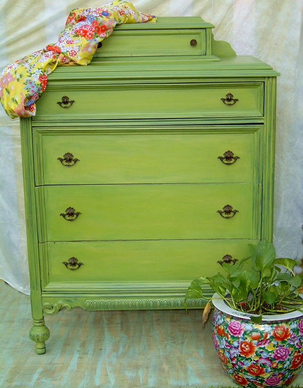 Painted Green Dresser