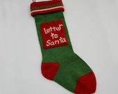 Letter to Santa Christmas stocking scandinavian