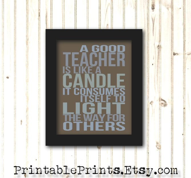 Teacher Gift Unique Christmas Gift for Teacher Word Art Quote Printable