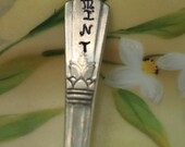 Vintage Silverware - One MINT GARDEN MARKER Silverware Garden Herb Marker - Mint - Garden Shabby Chic