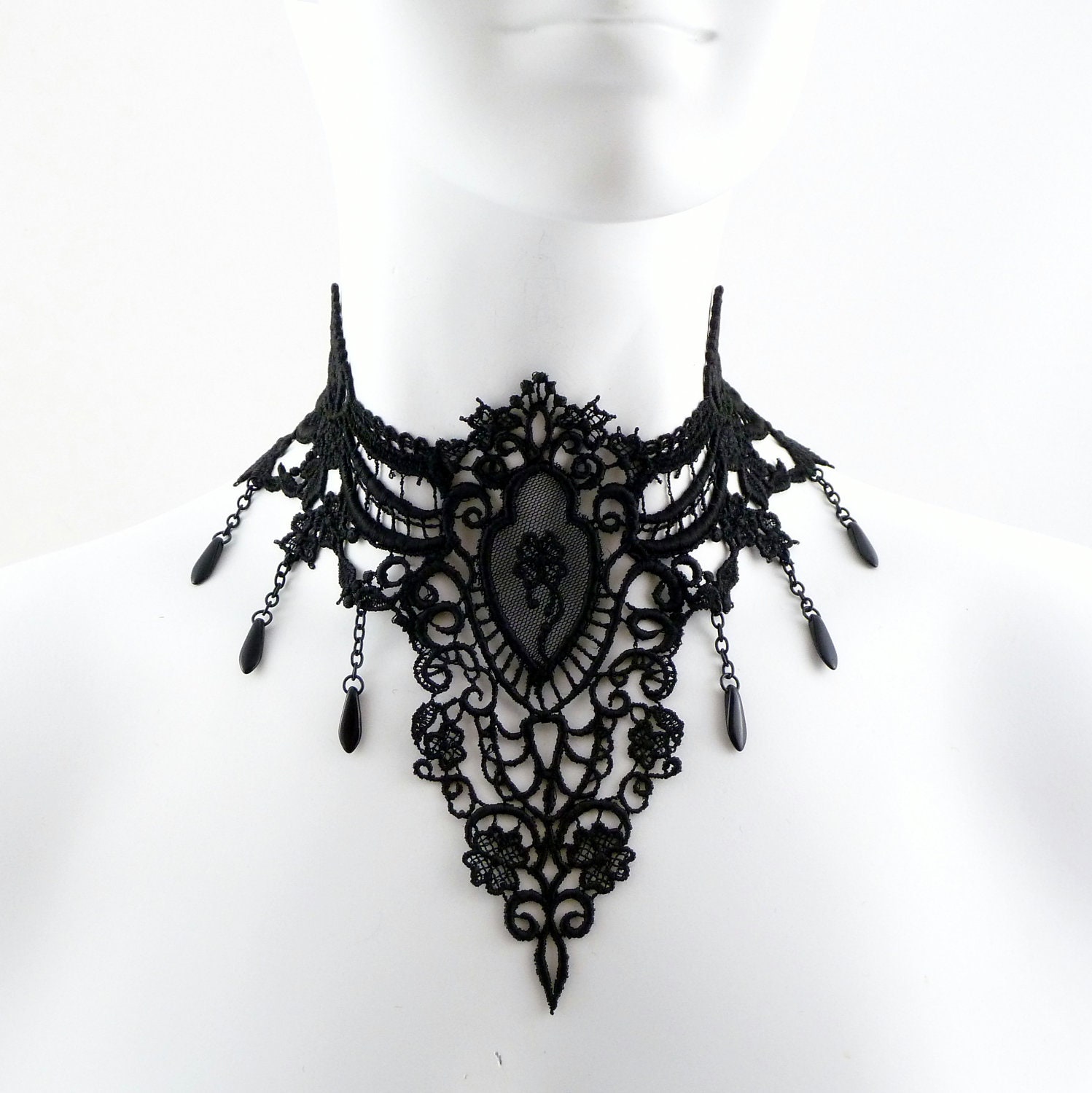 Black Lace Necklace