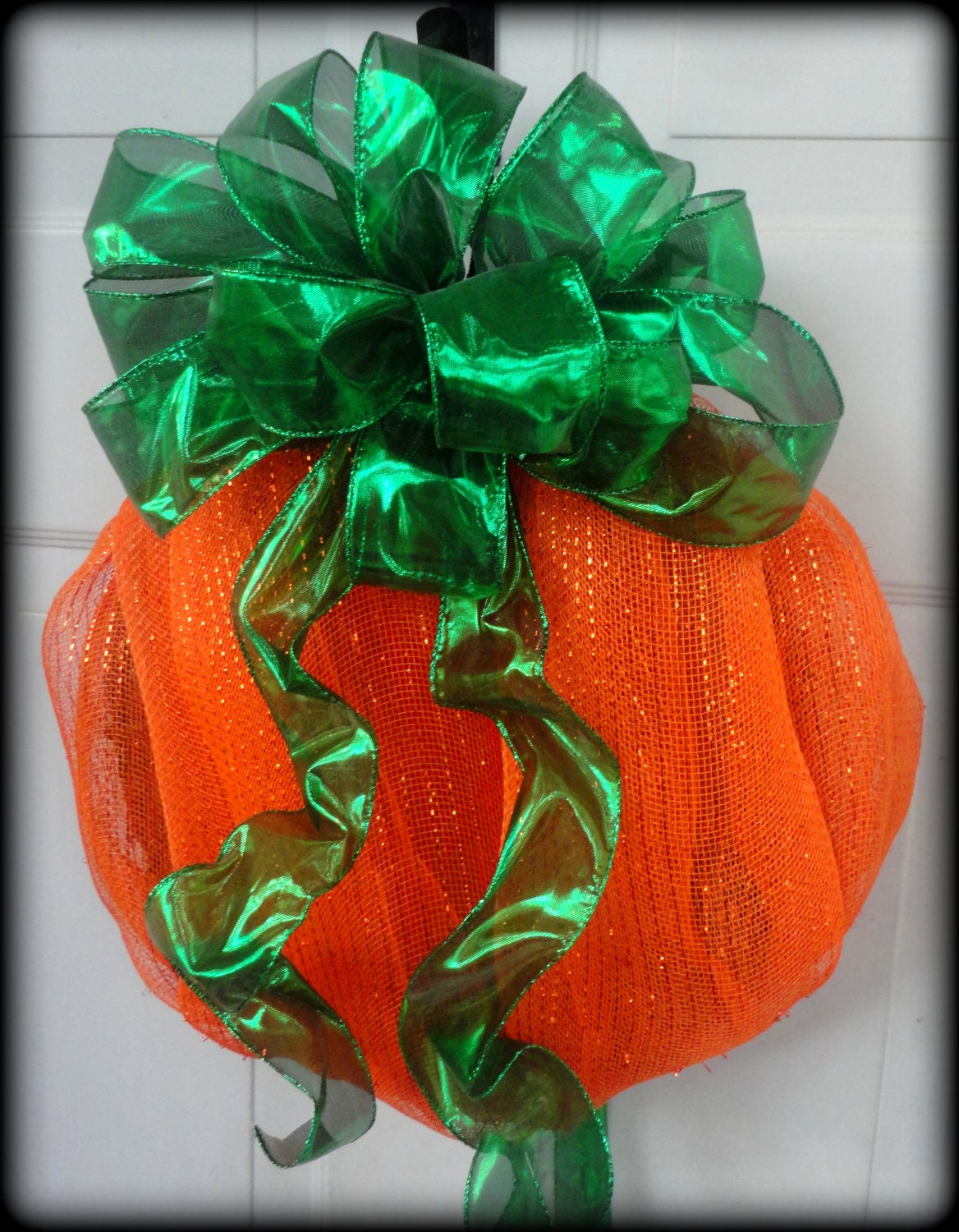 Fall Wreath - Halloween Wreath - Pumpkin Wreath - Deco Mesh Wreath - Seasonal Wreath - Door Hanging - Wall Hanging - Seasonal Decoration