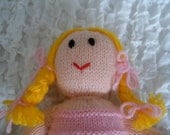 Girls / Childrens Mermaid Doll Toy (suitable from 36 months / 3 years) Hand Knitted