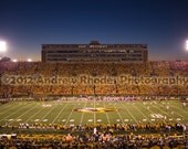 Faurot Field at Night (Mizzou) - 8x12 print - First SEC Game, University of Missouri, Stadium, SEC Football, Georgia Bulldogs