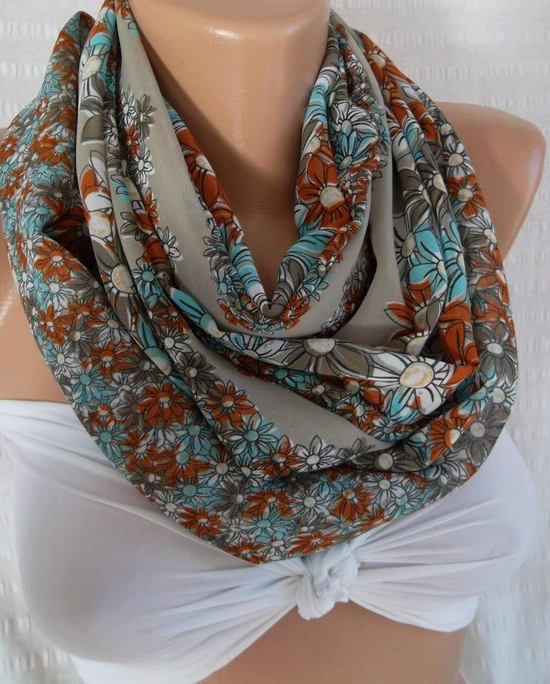 Circle Scarf Infinity Scarf Tube scarf... It made with good quality CHIFFON fabric