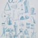 Original Illustration Phonetic Alphabet, Alpha Bravo Charlie, 18x24 painting ABC's