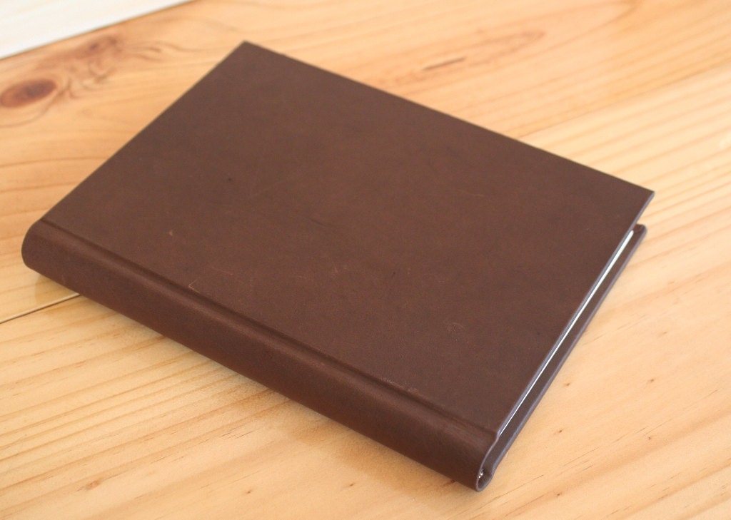 Australian Kangaroo Chocolate Brown Leather - Journal, notebook, sketchbook, memory book - Ready to ship