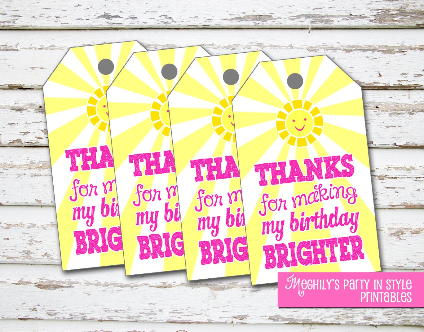 INSTANT DOWNLOAD - You Are My Sunshine - Thank you/Favor Tags Il_170x135