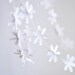 3D Snowflake Garland - Christmas garland, White garland