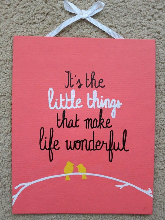 It's the Little Things 8x10 canvas