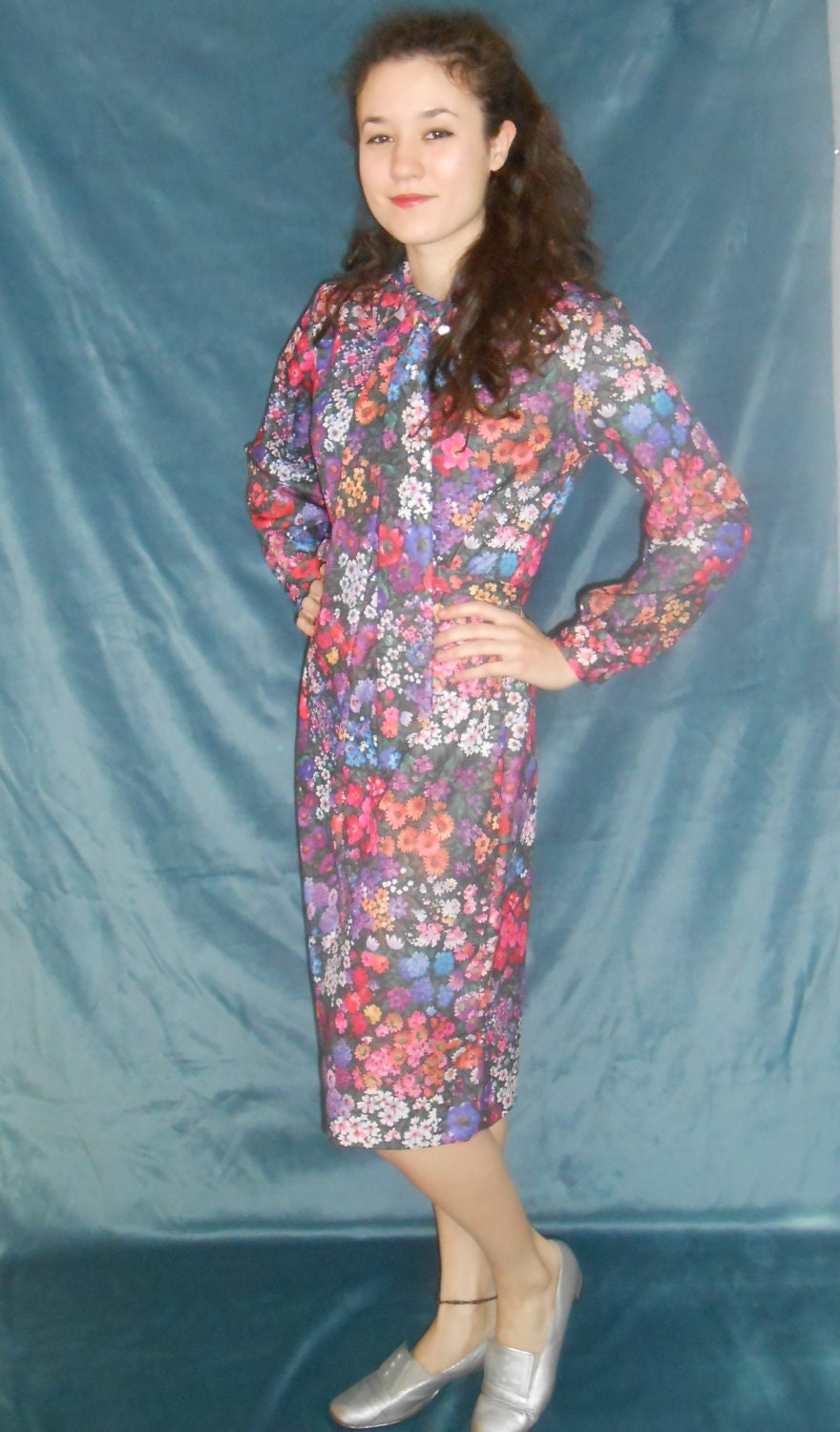 Vintage 60s/70s Flower Dress