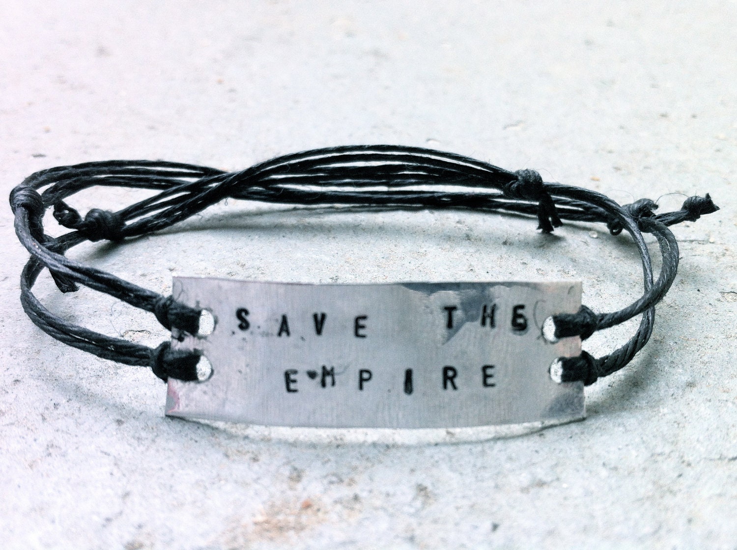 Save the Empire Aluminum Unisex Bracelet