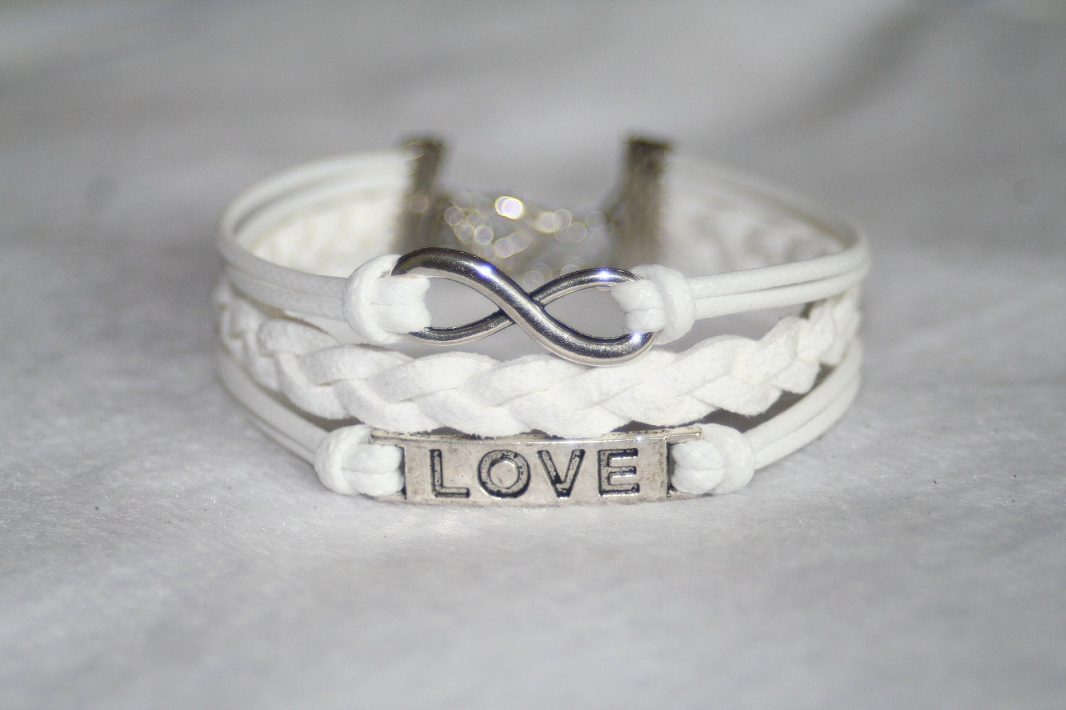 bracelet love bracelet infinity bracelet karma bracelet magic cute Three strings together gift for birthday ,wedding,etc