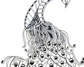 Elegance - Print of Original Pen and Ink Drawing